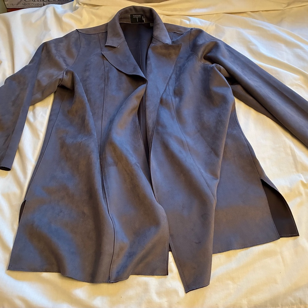 Women's taupe faux suede XL Jacket
